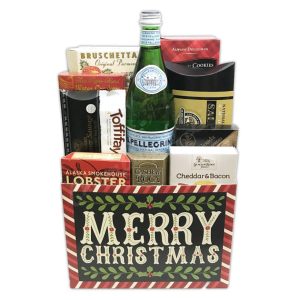 Champagne Life - Christmas Meat and Cheese Gift Basket