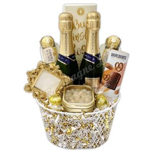 Champagne Life - Gold Champagne Toast Gift Basket