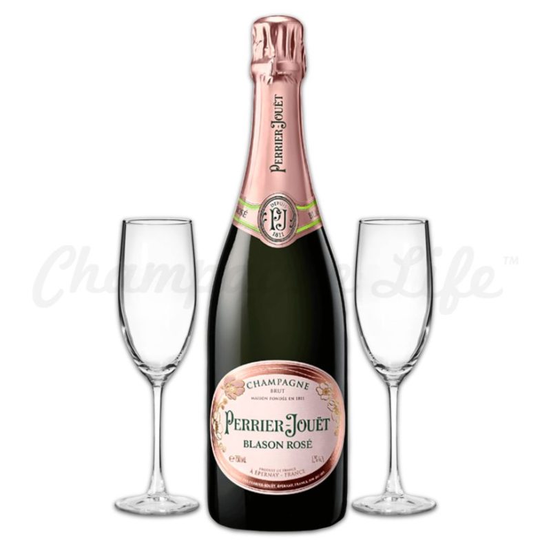 Champagne Life - Perrier Jouet Blason Rose Toast Set