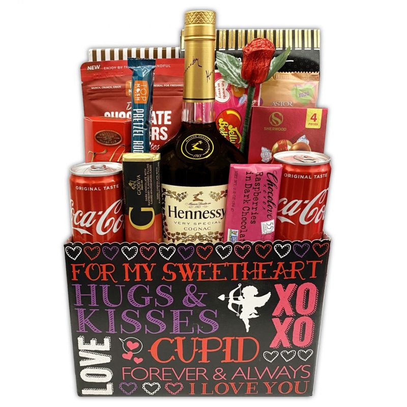 CLG - Valentines Day Hennessy Gift Basket 