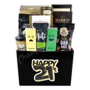 Champagne Life - Happy 21st Gift Basket